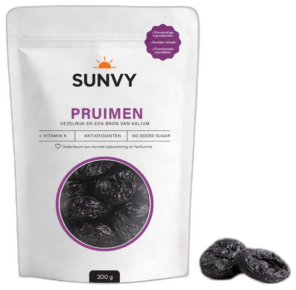 Sunvy Pruimen - 200g zakje zongedroogde pruimen